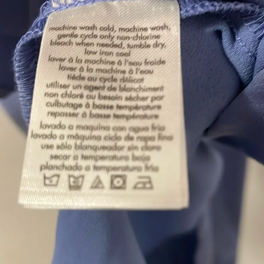 NWT Weworewhat slate blue satin charmeuse slip cowl midi dress spaghetti straps - Picture 11 of 14